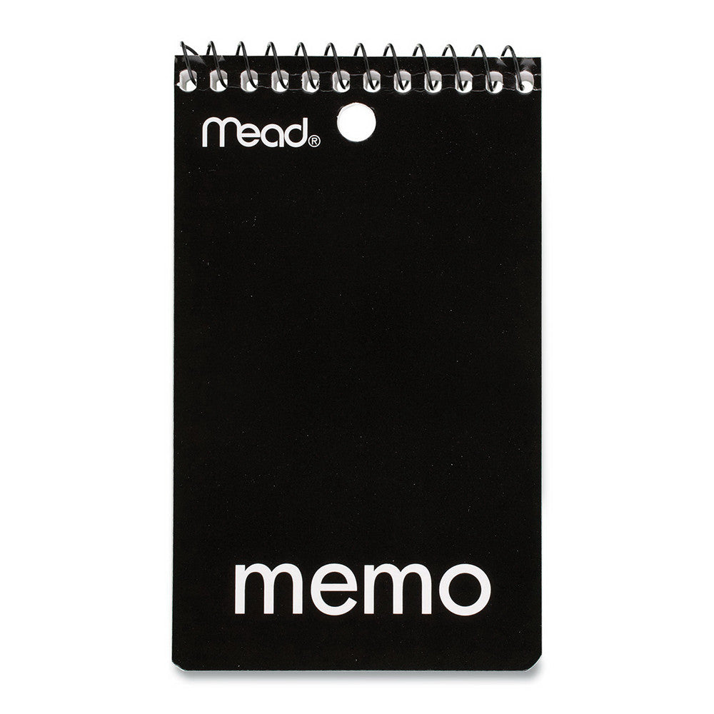 Mead Memo Book Medium/College Rule 3 x 5 In White 60 Sheets, Assorted, 1 Ea